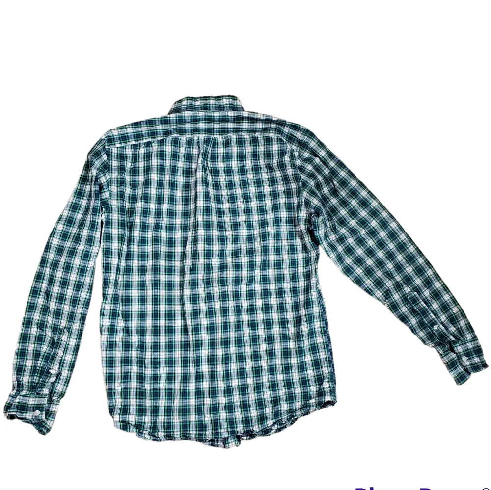 J Crew Mens Checker Plaid Button Down Long Sleeve Shirt Size Medium Slim Fit
